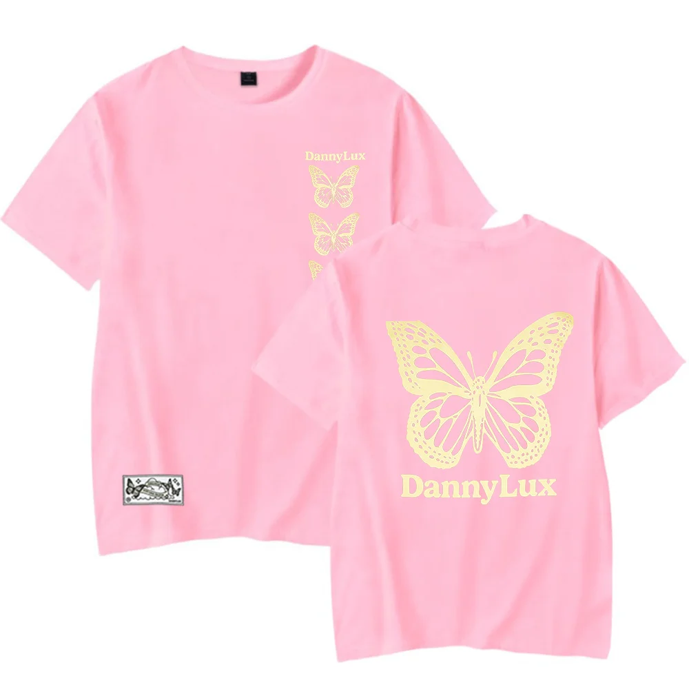 DannyLux-Camiseta con estampado Popular de mariposa para hombre y mujer, camisa de manga corta con cuello redondo, informal, 2023