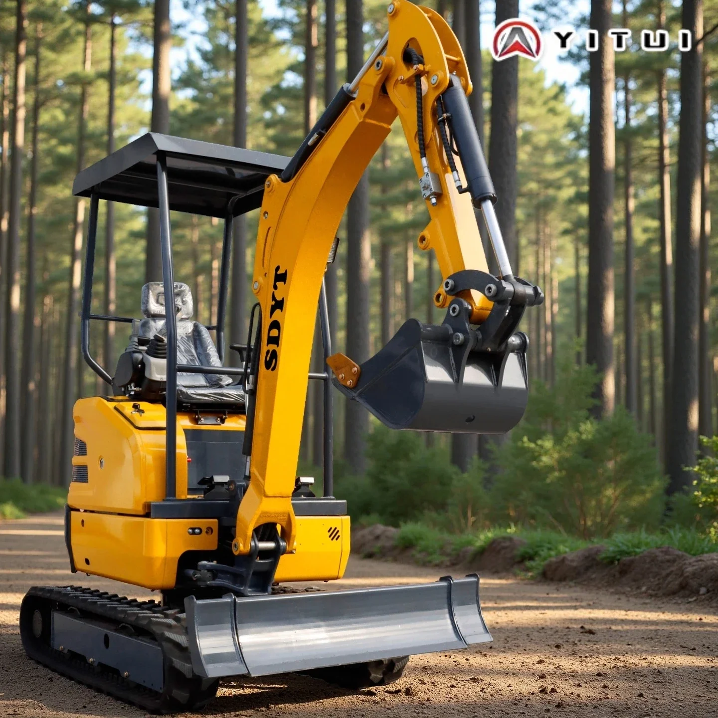 Mini Escavadeira Compacta de 2,6 Ton Diesel Euro 5 Rops Safety Ce para Mini Escavadeira Familiar Fazenda Personalizada