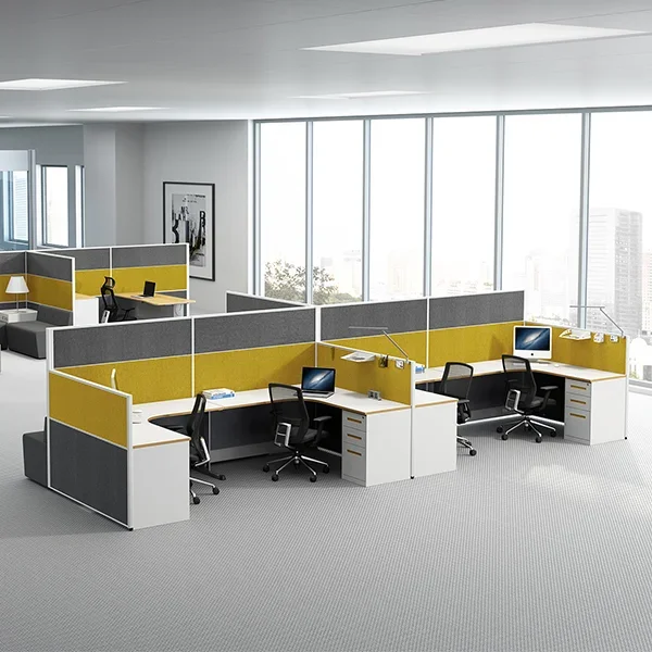 high quality modular computer desk office cubicle furniture workstation with aluminum partition