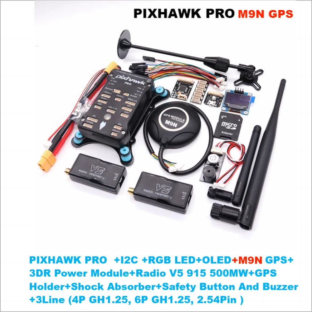 Angeltoy Pixhawk PX4 PRO M9N GPS PIX 32 Bit Flight Controller Autopilot with 4G SD RC Quadcopter Ardupilot ArduPlane ArduRover