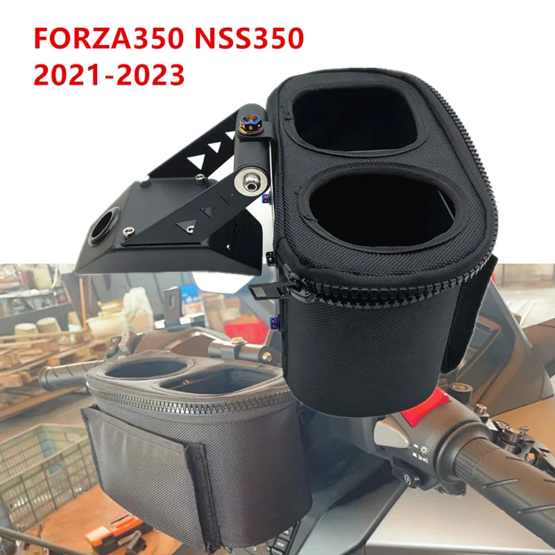 

For Honda Forza350 NSS350 Forza-350 2020-2023 21 2022 Mobile phone GPS Navigator Plate Holder Water Cup Gloves Item Storage box