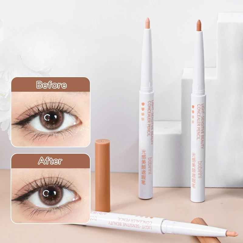 Concealer Pen 3-in-1 Multi-Use for Under Eye Eyelid Aegyo Sal Dark Circles Coverage Natural Finish Waterproof All Day Wear