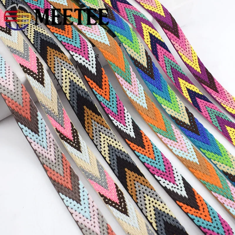 2Meters Polyester Jacquard Webbings 22mm Backpack Pet Strap Webbing Label Ribbon Sewing Tape Bias Binding Clothing Accessories