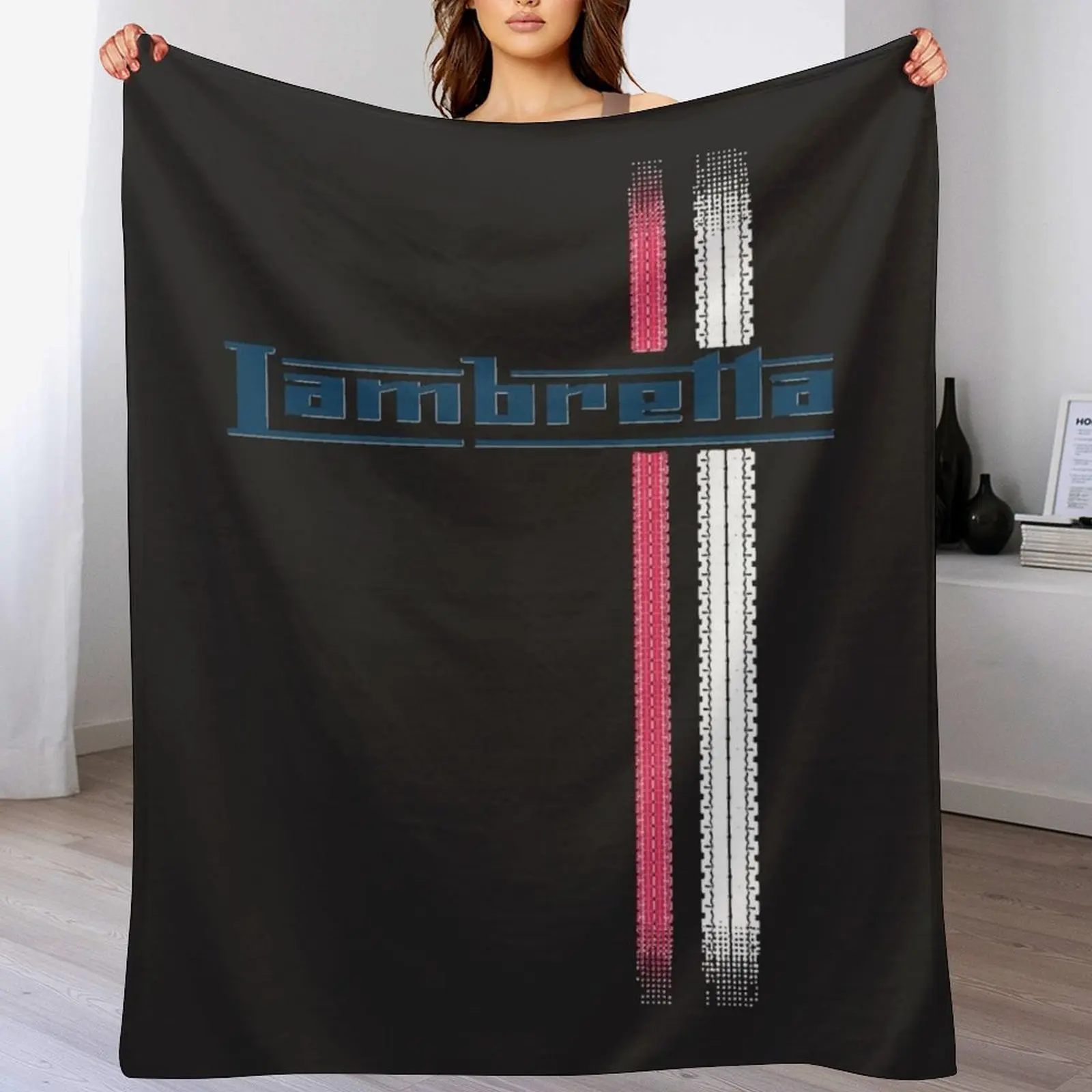 

Lambretta track Classic T-Shirt Throw Blanket Decorative Soft Throw Blanket for Couch Sofa