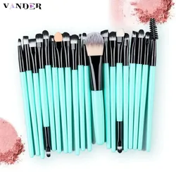 20Pcs Makeup Brush Set Beauty Soft Fluffy for EyeShadow Eyebrow Eyeliner for Suitable for beginners and professionals in makeup