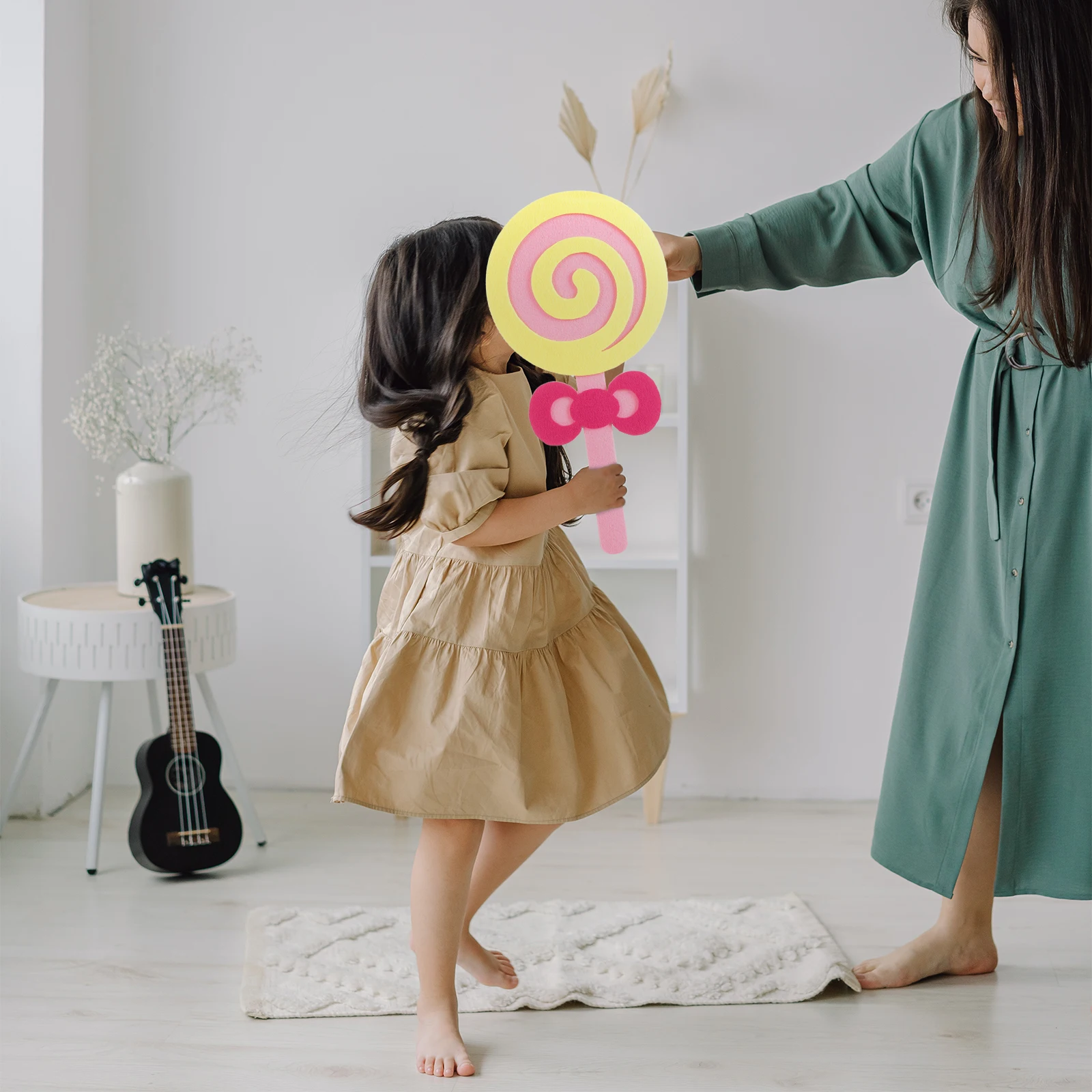 

2Pcs Fake Lollipop Decorations Lovely Delicate Appearance Multipurpose Cake Shop Window Photography Props Fake Food Photo Props