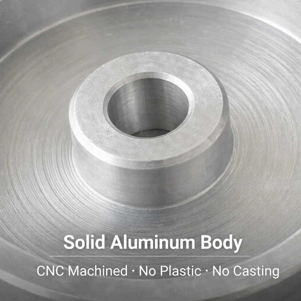 

Адаптер для виниловых пластинок 45 об/мин, цельный алюминий с ЧПУ | Высокоточная обработка | Стабильное центрирование для проигрывателей для аудиофилов