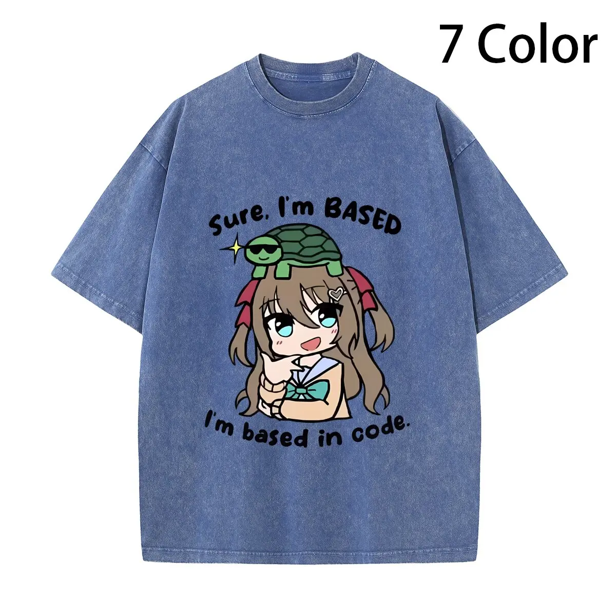 Neuro Sama Merch Neuro Sama Based T-shirt aesthetic clothes oversizeds kawaii clothes men clothes