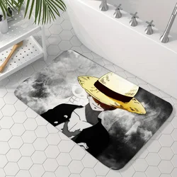 1PC Anime O-one P-piece Floor Mat Door Mat For Bathroom Kitchen Long Corridor Carpet Non-Slip Living Room Rug Home Decor