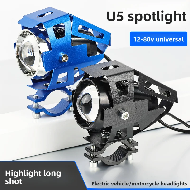 ضوء LED عالي الكثافة للغاية للسيارة الكهربائية، مدفع ليزر للدراجة النارية 12-80 فولت، مصابيح أمامية خارجية ستروب. #2