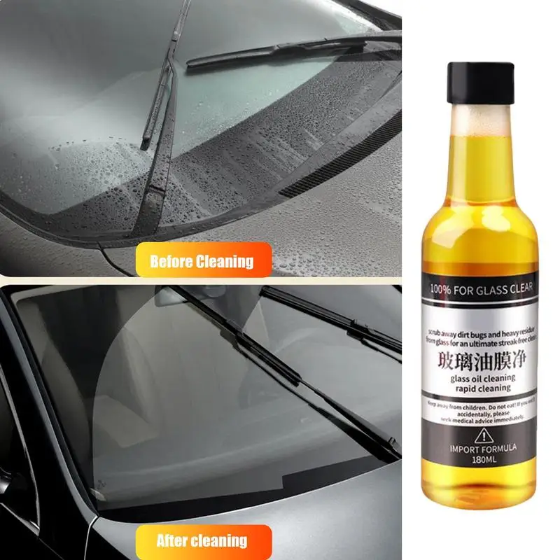 Windshield Oil Film Removal Universal Car Glass Maintenance Agent Window Cleaner Shower Window Degreaser Auto Dirt Removal Tools