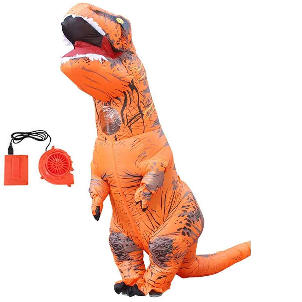 Tyrannosaurus Cosplay Costumes Jurassic Park Movie Inflatable Clothing Funny Catoon Doll Costumes Halloween Celebration