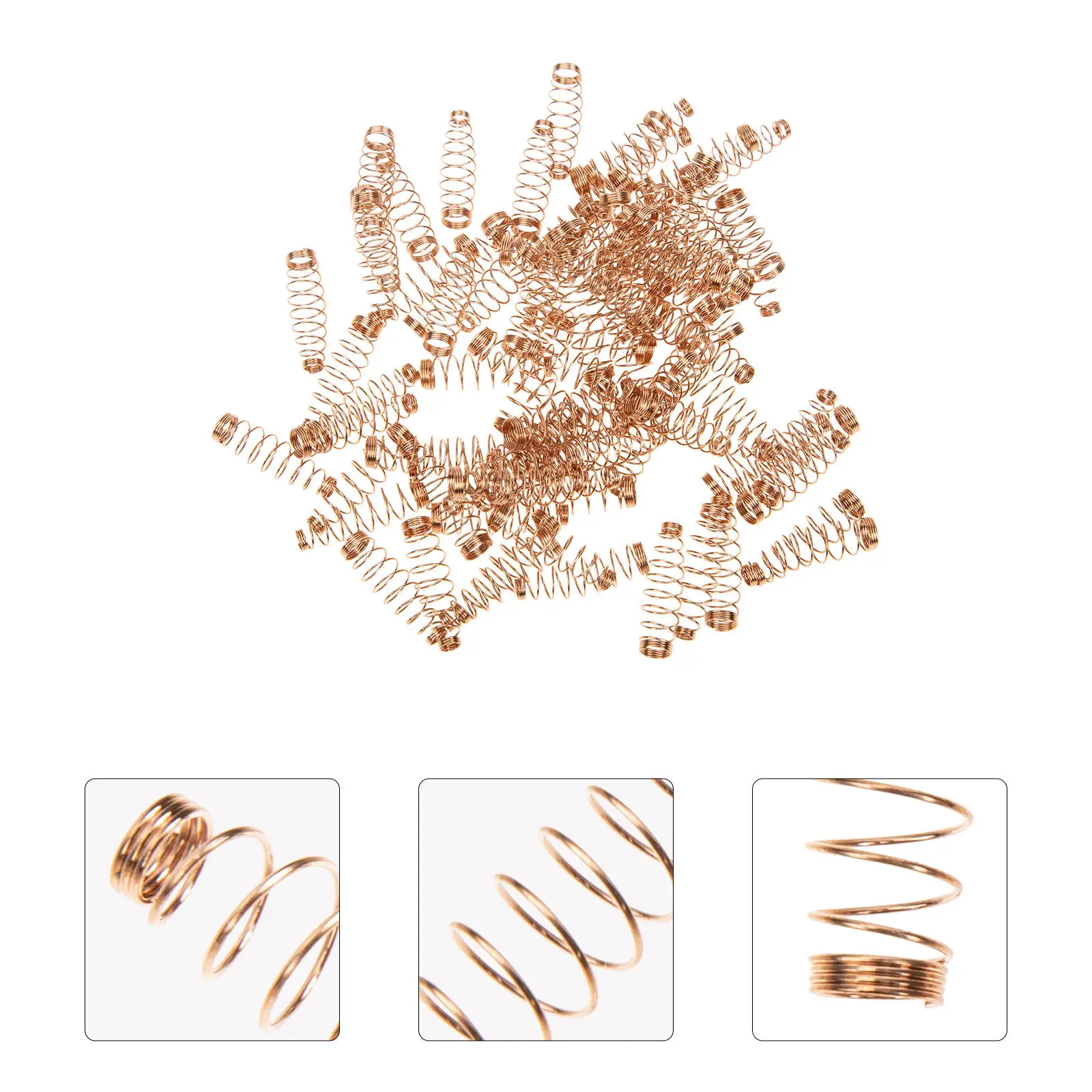 90Pcs Brass Coil Spring Piano Tuning Upright Piano Repair Parts Replacement Wire Springs Instrument Accessories
