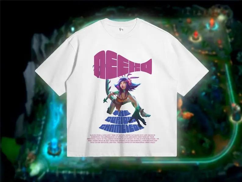 Neeko  Tshirt. Neeko Main Shirt. Comfy  Tee for Gamers. Lizard. The Curious Chameleon Tees for Him