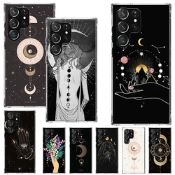 Moon Mystery Totem Witche Phone Case For Samsung Galaxy S25 S24 S23 Ultra S22 Plus S21 S20 FE S10 + S25Ultra S24U Soft Cover She