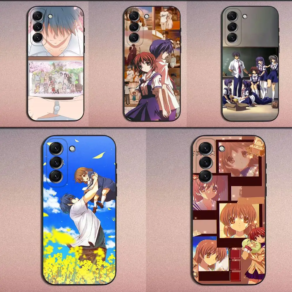 

Anime Clannad Phone Case For Samsung Galaxy A20,A21s,A22,A31,A32,A52,A53,A72,73,A80 Soft Black Cover
