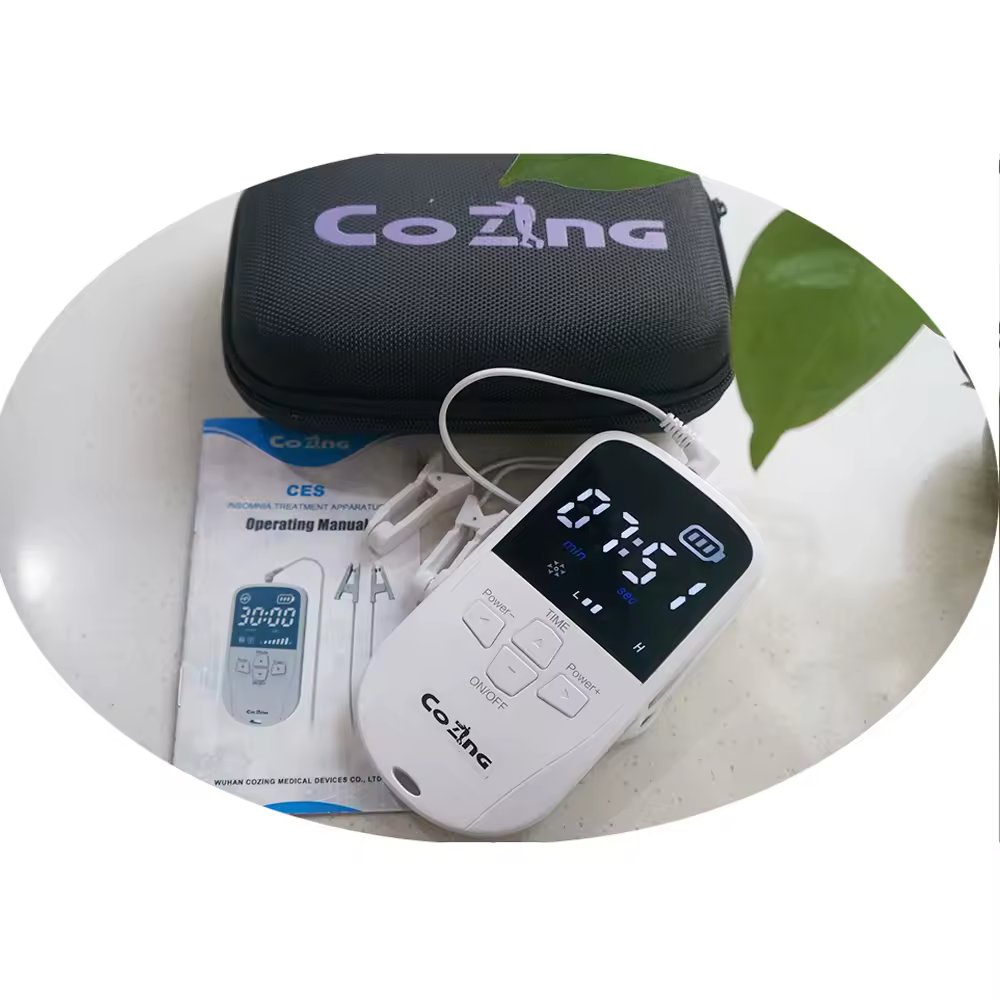 Dispositivo de ayuda para el sueño para aliviar la ansiedad y la depresión, pulso alfa-Stim Tens, fisioterapia, terapia de microcorriente CES, insomnio