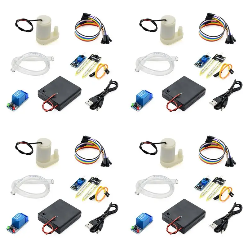 [Superx&KND]4Set Automatic Irrigation DIY Kit Water Pump Soil Moisture Detection Garden Drip Watering Watering Irrigation System