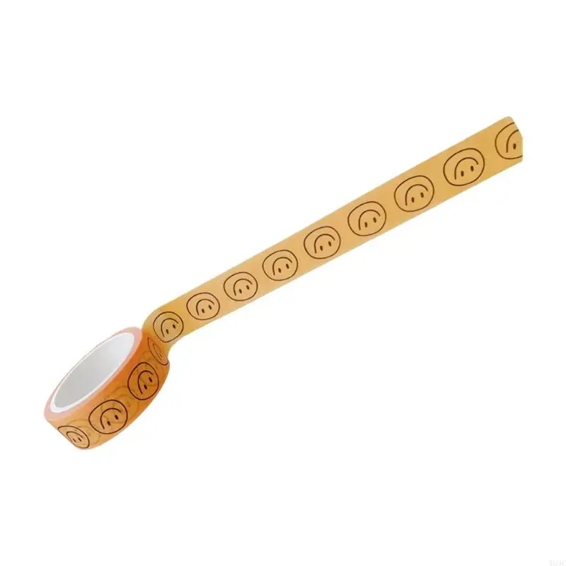 W89C شريط التقنيع الجمالي الابتسام الوجه تحت عنوان شريط سكرابوكينغ الشريط الزخرفي