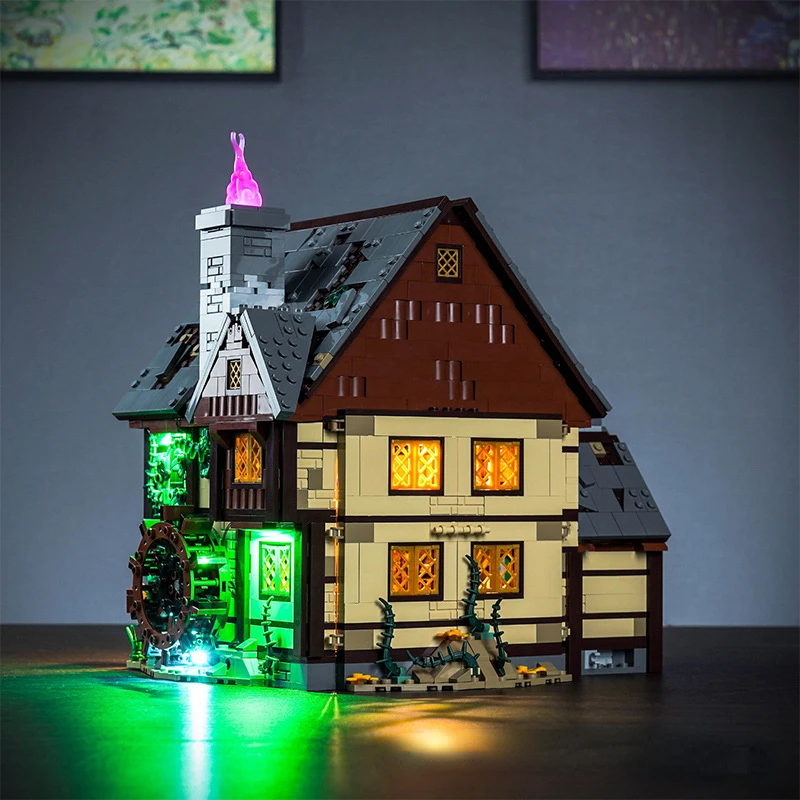 No Building Blocks Lamp Lighting for Hocus Pocus: The Sanderson Sisters\' Cottage Ideas 21341 DIY Toys Gift Only Lighting Set