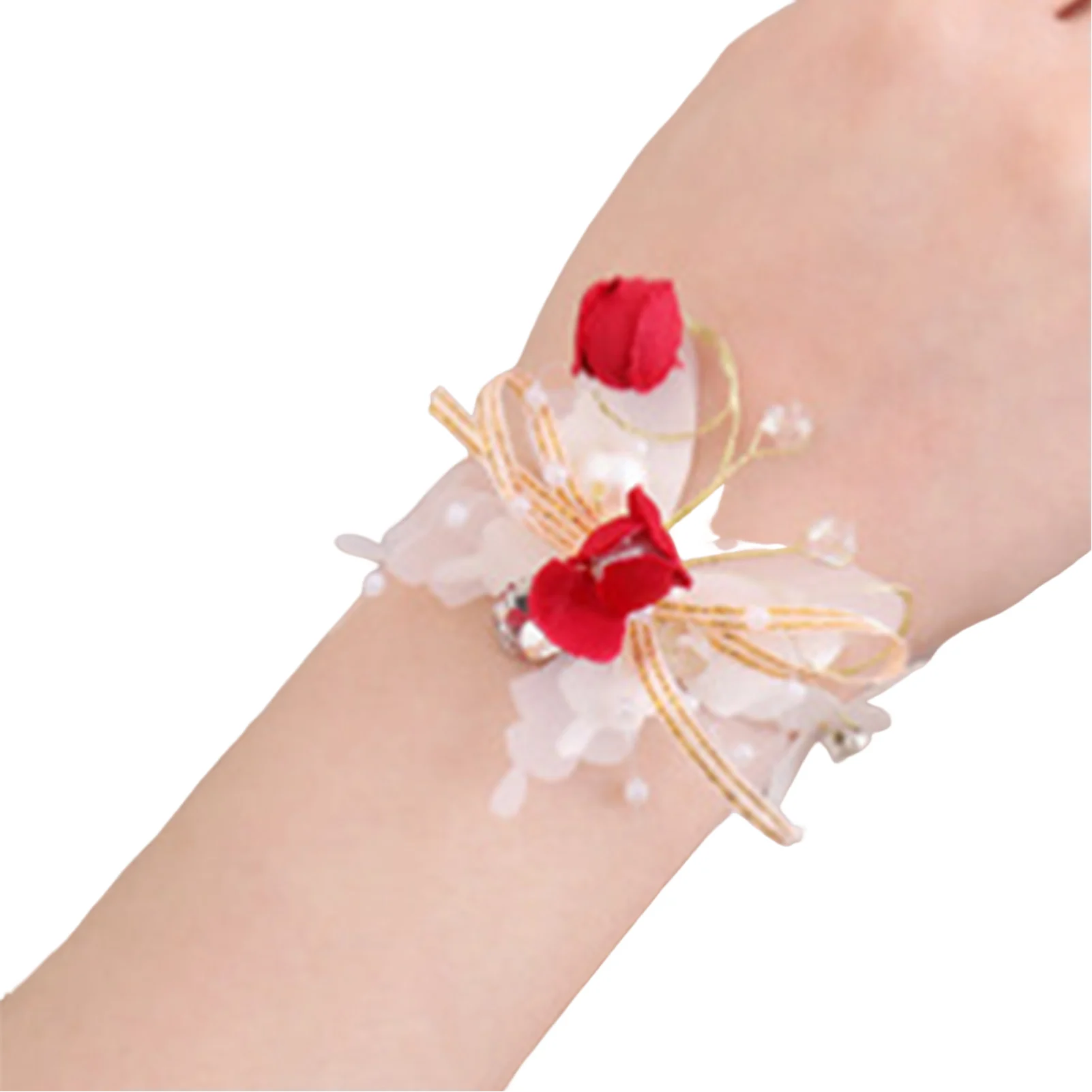 Bruiloft Bruid Pols Corsage Met Parel Romantische Bruiloft Bruid Hand Bloem Elegante Bruiloft Accessorie