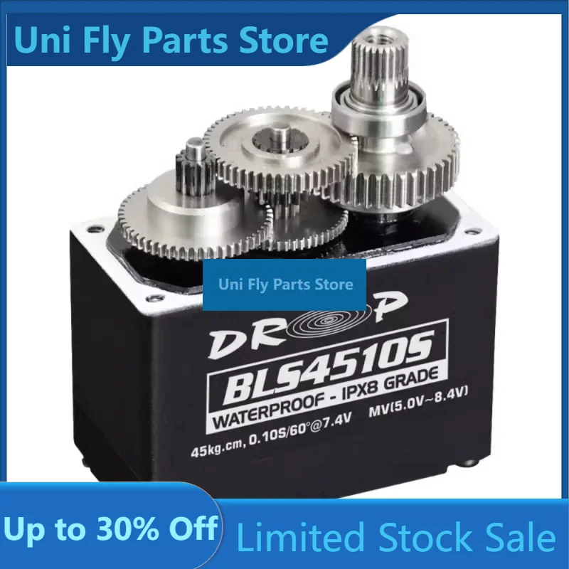 UniFlyKINGMAX BLS4510S 92g 45KG Steel Gears High Performance Digital Multivoltage Standard Servo Make Your Model Car Go Faster