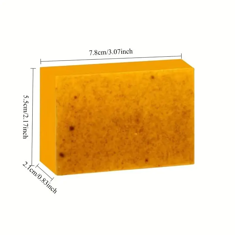 صابون الكركم، صابون الليمون، صابون حبيبات حمض الكوجيك، صابون بارد مصنوع يدويًا بالزنجبيل، صابون غسيل الوجه وغسل اليدين #4
