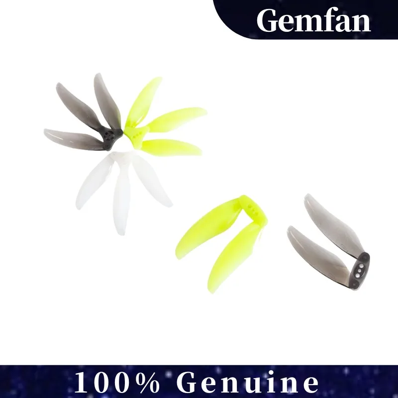 Gemfan F4019 Składane śmigła typu Floppy 4 cale 2 pary, 2-łopatowe 3-łopatowe do Cinewhoopów dalekiego zasięgu, łatwe montaż, 3 otwory