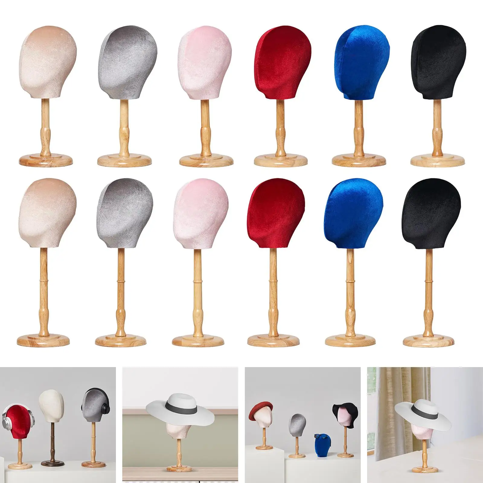 Hat Display Holder Tabletop Manikin Head for Beginner Stylist Shopping Mall