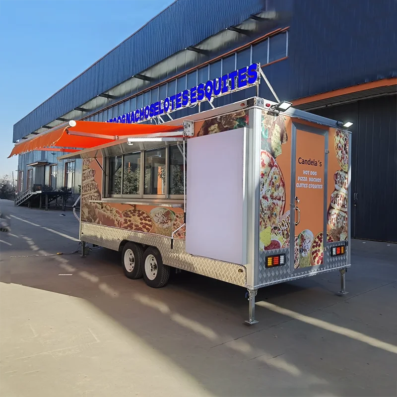 Factory Price Mobile Food Trailer For Outdoor Mobile Restaurant Multiple Options