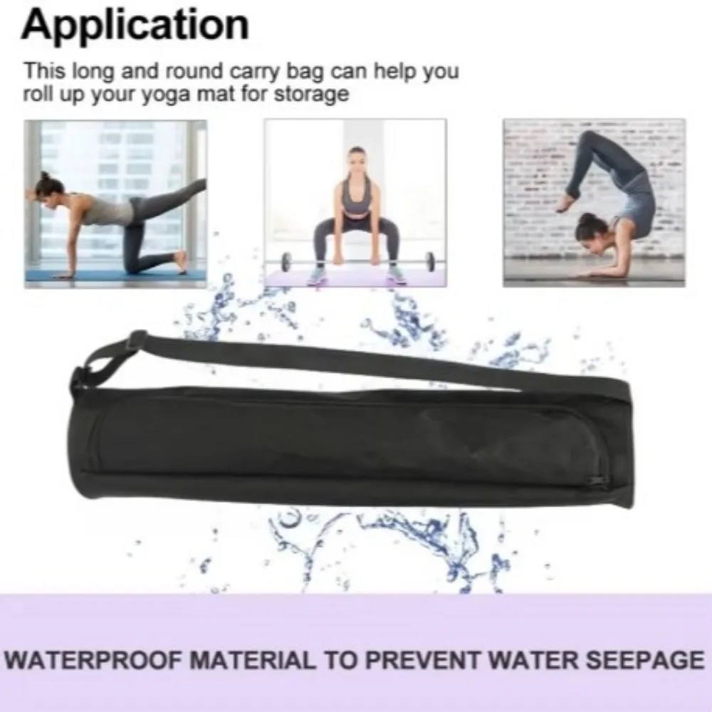 

Утолщенный коврик для йоги, сумка с двойной молнией, регулируемый ремень, коврик для пилатеса, рюкзак, складной большой вместительный спортивный коврик для танцев