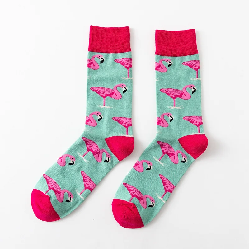 29 modnych dzikich zwierząt tygrys KingKong Flamingo Unisex mężczyzn szczęśliwe skarpetki na deskorolkę na ulicę Harajuku zabawni chłopcy męska