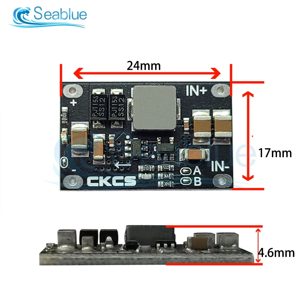 5Pcs DC-DC 3-5.5V to 12V 1A Step-Down Boost Module 10W to 5V 8V 9V 12V Output Lithium Battery PCB DC-DC Step-Down Boost Board