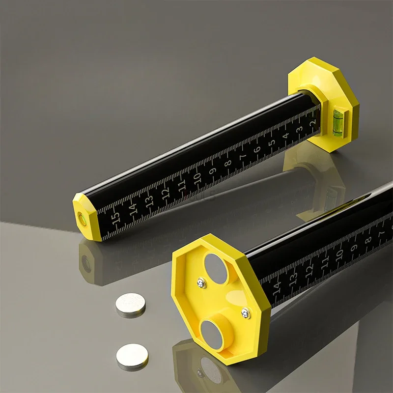 Ceiling Tile Laying Leveling Spirit Level with Magnetic Precision Gauge Light Steel Keel Horizontal Measuring Equal Height Ruler