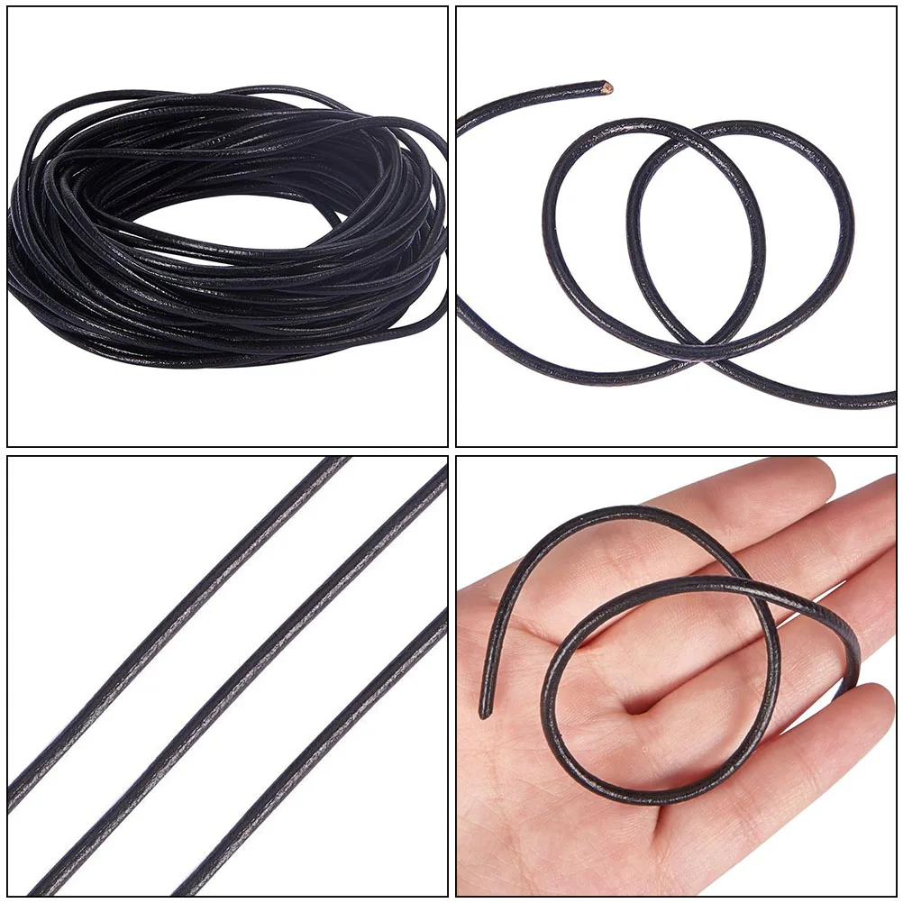 

Cowhide Rope Bracelet DIY Jewelry Jewellery Cords for Necklaces Manual Hand Woven Making