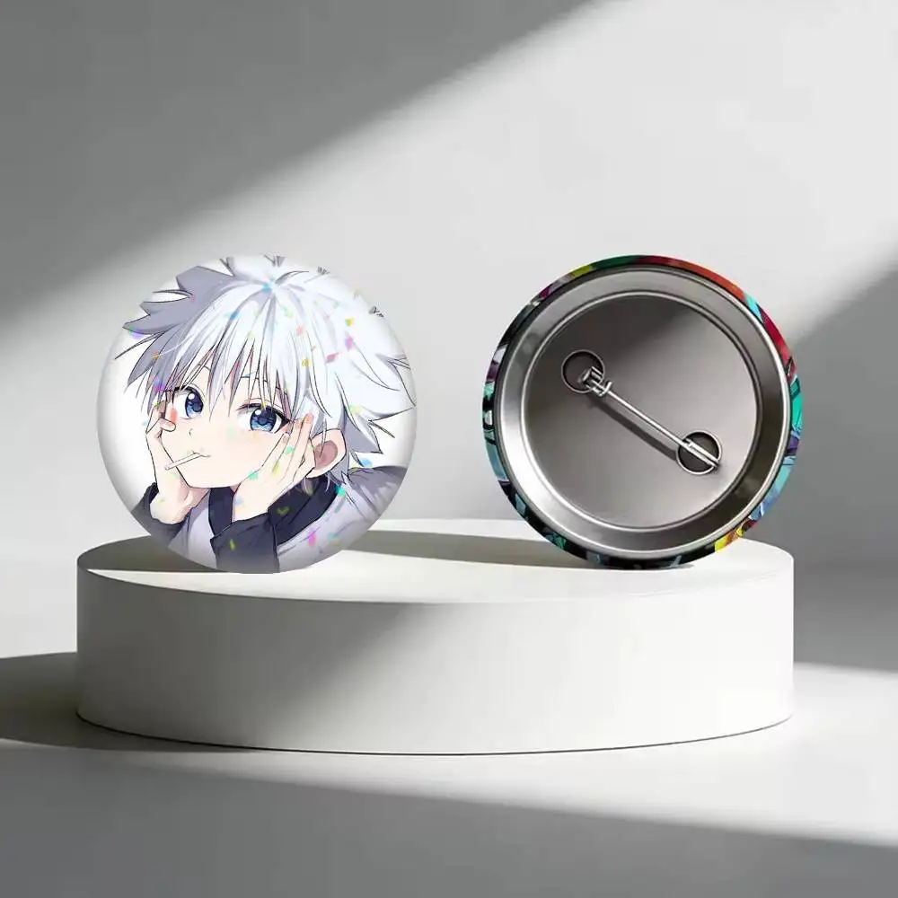 HUNTER K-Killua Zoldyck  25mm 32mm 44mm 58mm 75mm Brooches Badges Pins for Accessories Gift