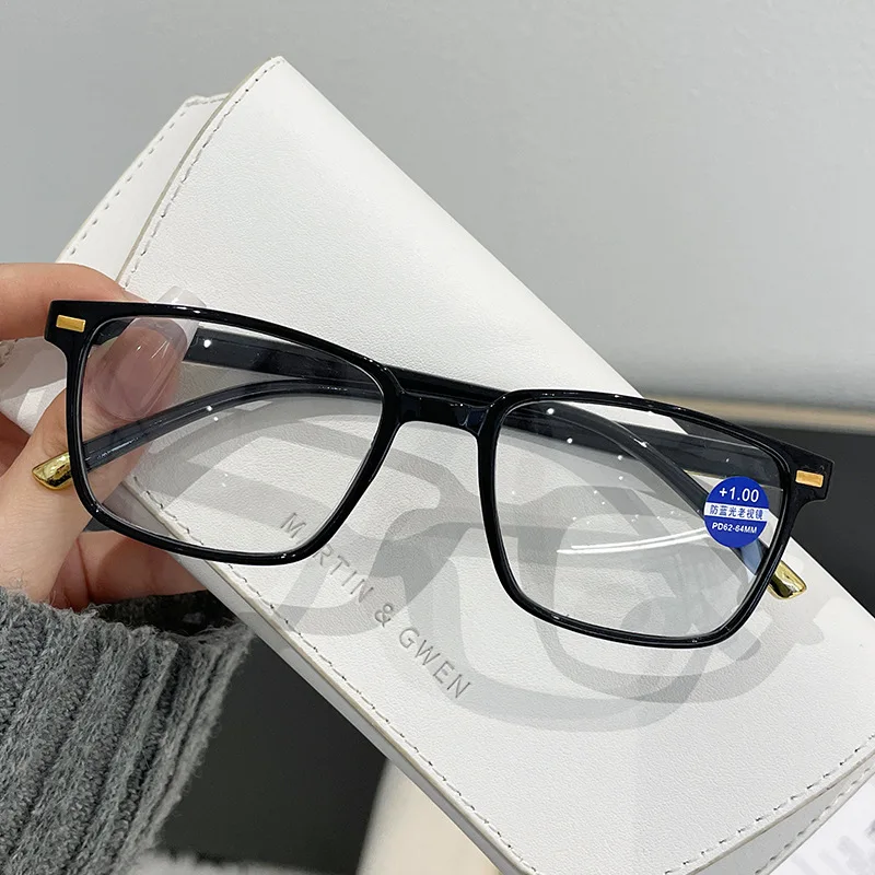 

Ahora Square Reading Glasses Women&Men Non-slip Anti Blue Light Presbyopia Eyeglasses +1.0+1.5+2.0+2.5...+4.0 Unisex