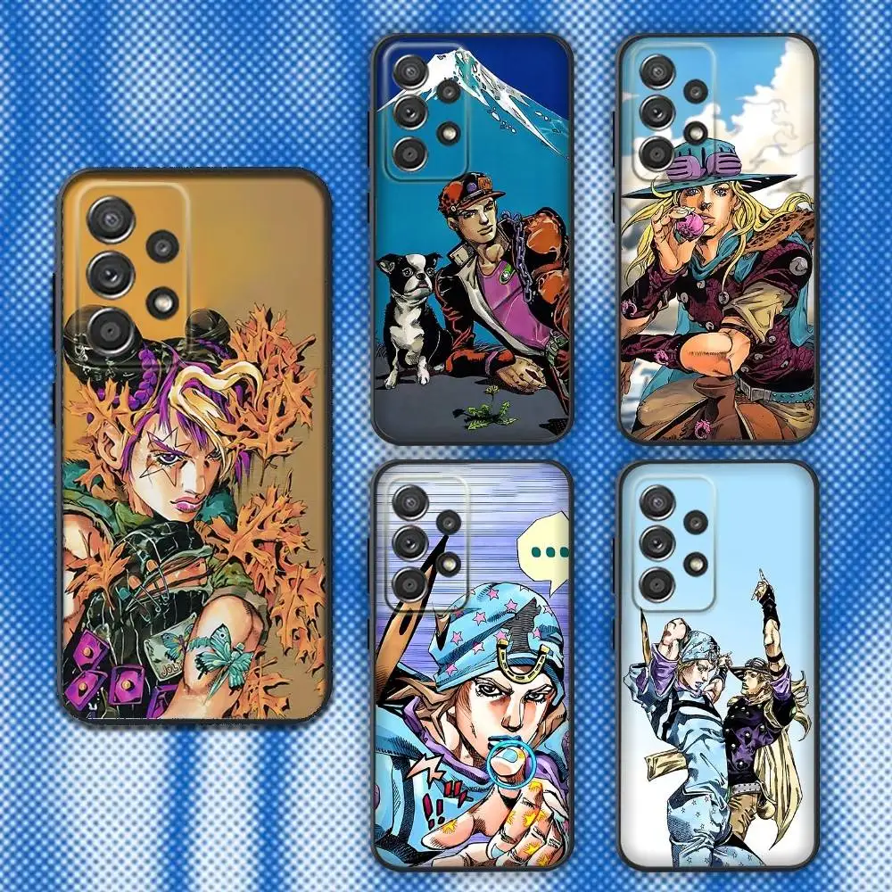 

J-JoJo Bizarre Adventure Phone Case For Samsung S25,S24,S21,S22,S23,S30,Ultra,S20,Plus,Fe,Lite,Note,10,9,5G Black Cover