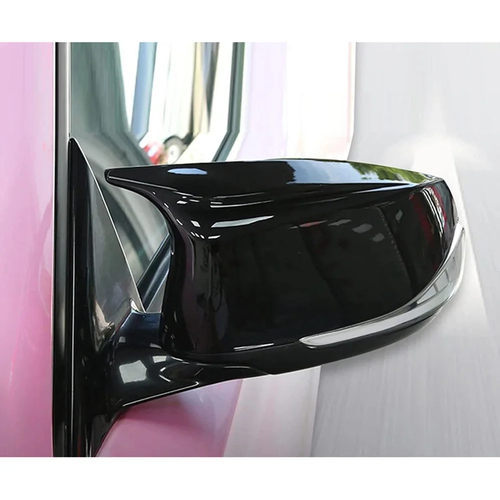 

Consistent With Original Factory Specifications Gloss Black Mirror Covers ABS Plastic Material Effective Mirror Protection