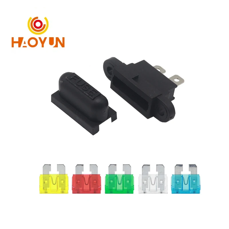 【5PCS】BladeFuse Box Waterproof Standard Middle Car Auto Boat Truck Fuse Holder 2A 3A 5A 7.5A 10A 15A 20A 25A 30A 35A 40A 50AC