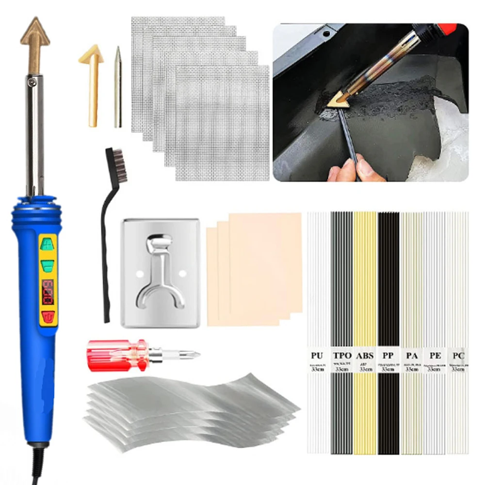 Analyste de fer à souder électrique à température réglable, station de expédide soudure, crayon chauffant, outils de réparation, 150W, 220V, 110V, 77 pièces