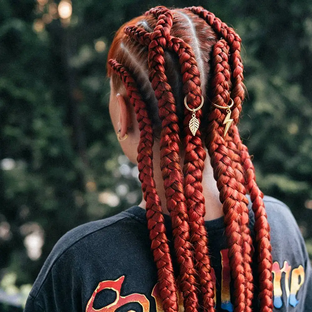 217Pcs Dread Locks Hollow Out Hair Ring Metal Cuff Clips Gold and Silver Dreadlocks Beads Headwear Charm Hair Braid Tubes Women
