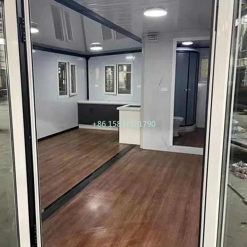 Extension Container House Portable Detachable Tiny Home Foldable House Container Prefabricated Folding Container House for Italy