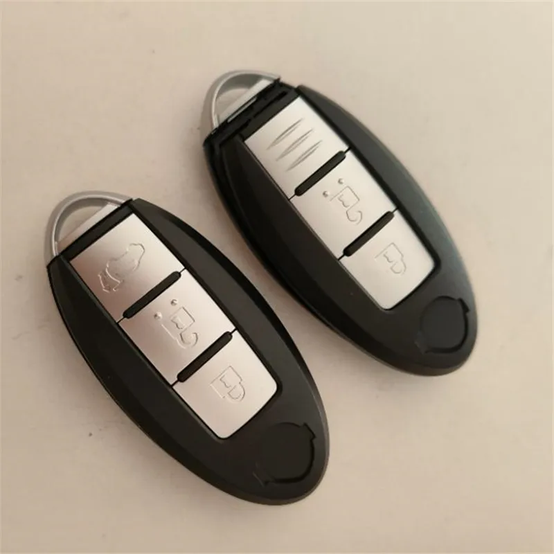 

2 шт., 2/3 кнопки, умный автомобильный брелок для Nissan X-Trail Xtrail Qashqai SUV, чехол с дистанционным управлением без ключа