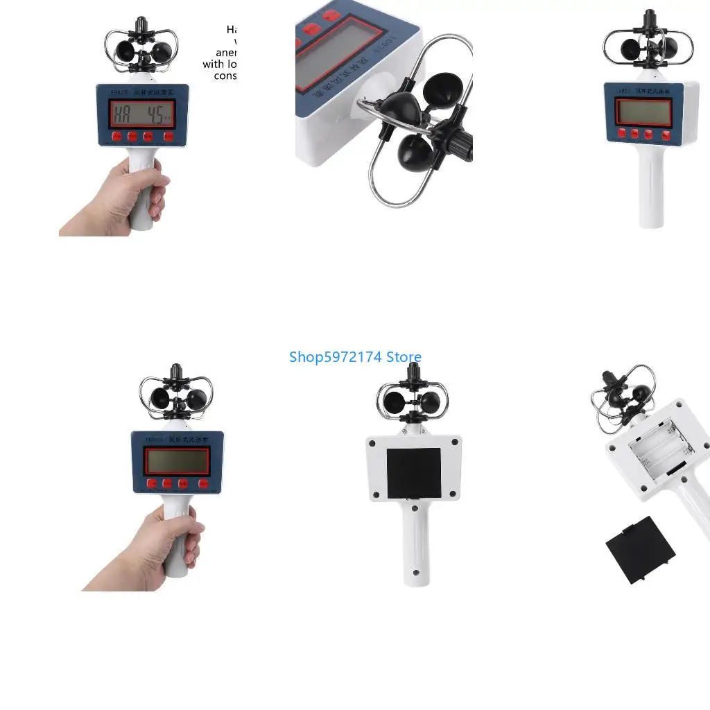 Y3NB Portable High Sensitivity Anemometer LCD Display for Measuring Wind Instantaneous Average Durable