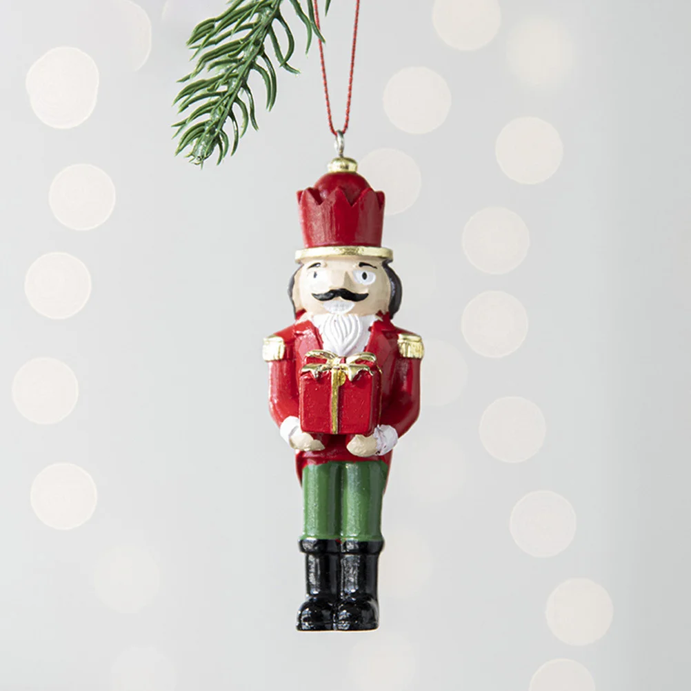 

Resin Nutcracker Christmas Hanging Ornament Big Nutcracker Decoration Xmas Tree Holiday Decor Hanging Decor from Ceiling