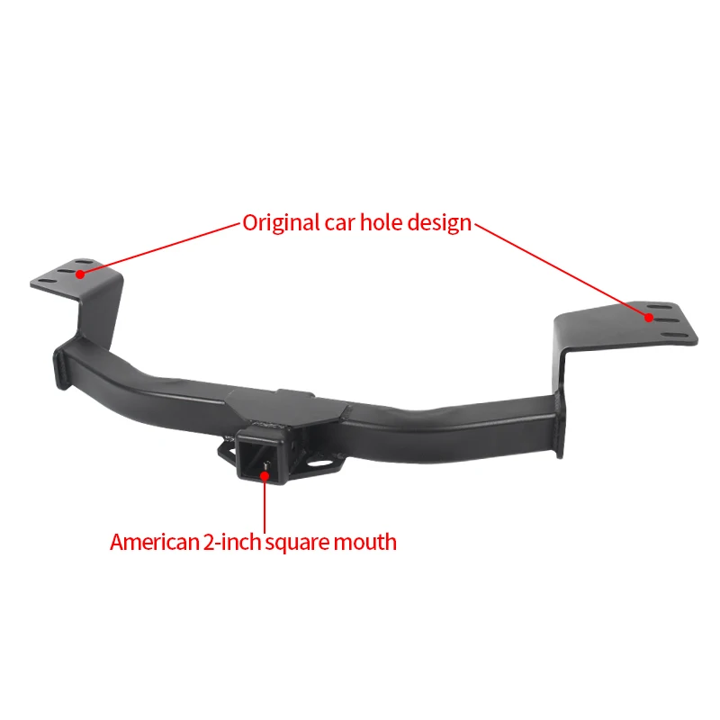For Toy ota Fortuner Car Trailer Rear Bumper Off-Road Refit Steel Tow bar with 2inch Receiver Vehicle Trailer Hitch Accessories