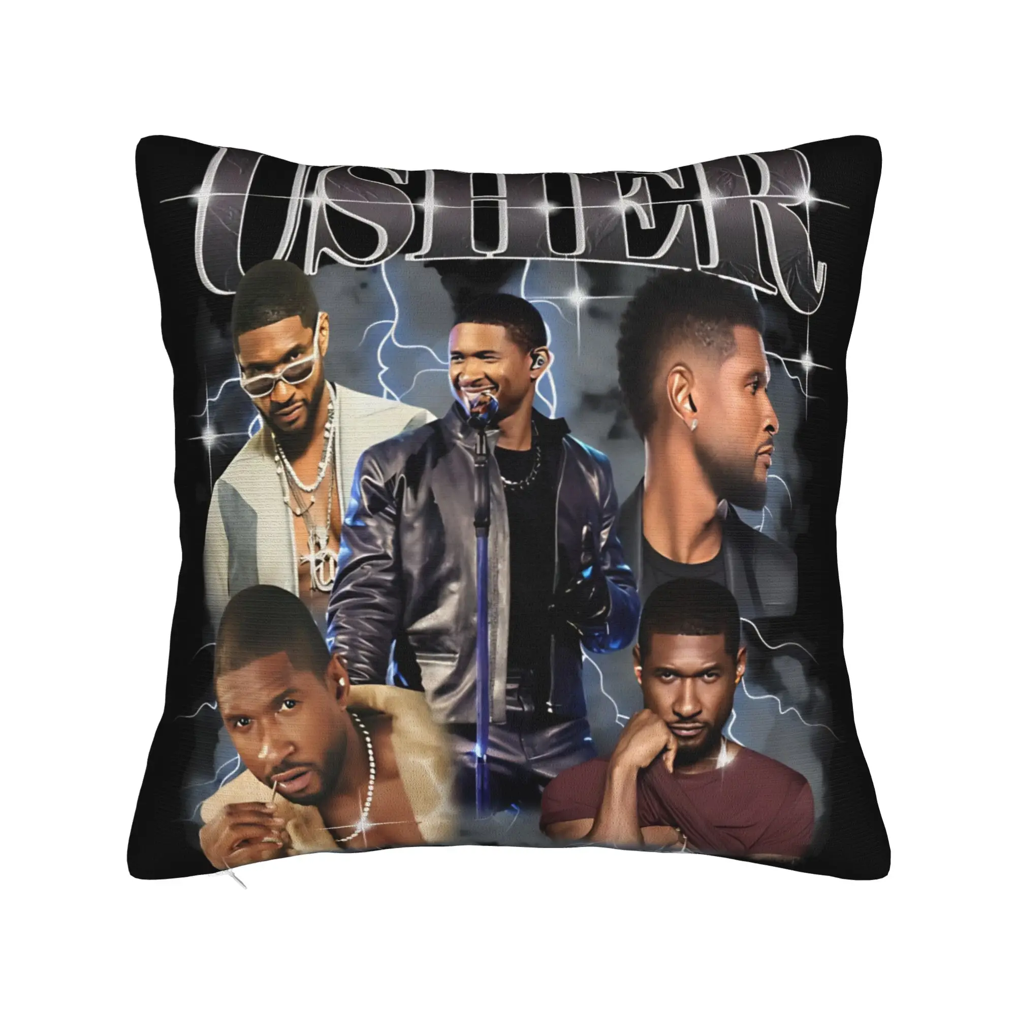 Chris Brown And Usher The Rb Tour Pillow Cover Raymond And Brown Cushion Cover Kawaii Pillow Case For Office Car Home Decor