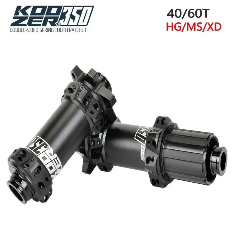 Koozer 350 Boost Ratchet 40/60T Straight Pull Steel Axle HG/XD /MS 11-12s 28H F15x110 R5x141 12x148mm Bike Parts MTB Bicycle Hub