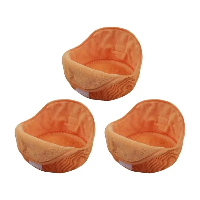 Work Helmet Sweat Pad Full Coverage Double Layer Fleece Breathable Insert Reusable 3 Pack for Construction Use D2RC